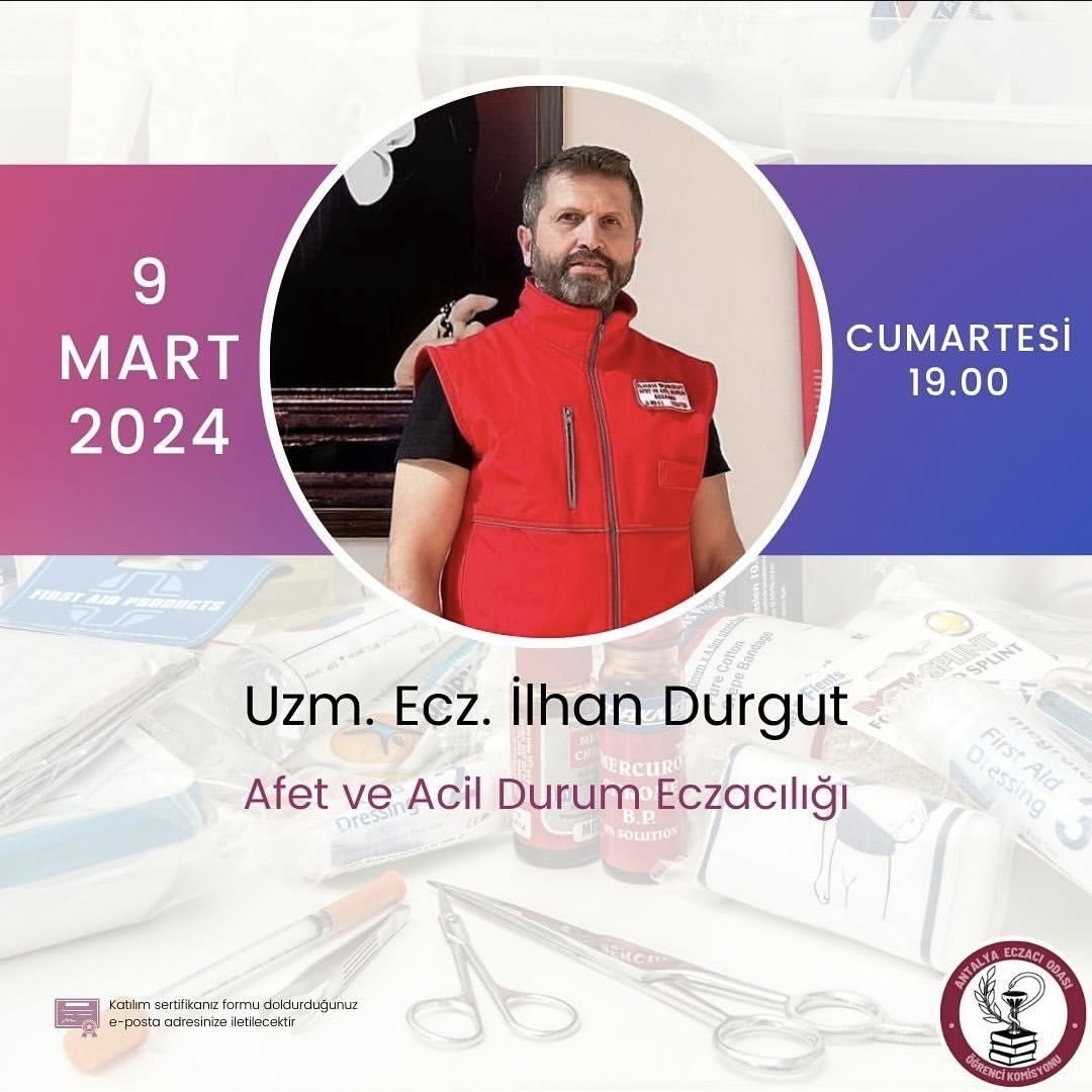 Afet ve Acil Durum Eczacılığı eğitimi