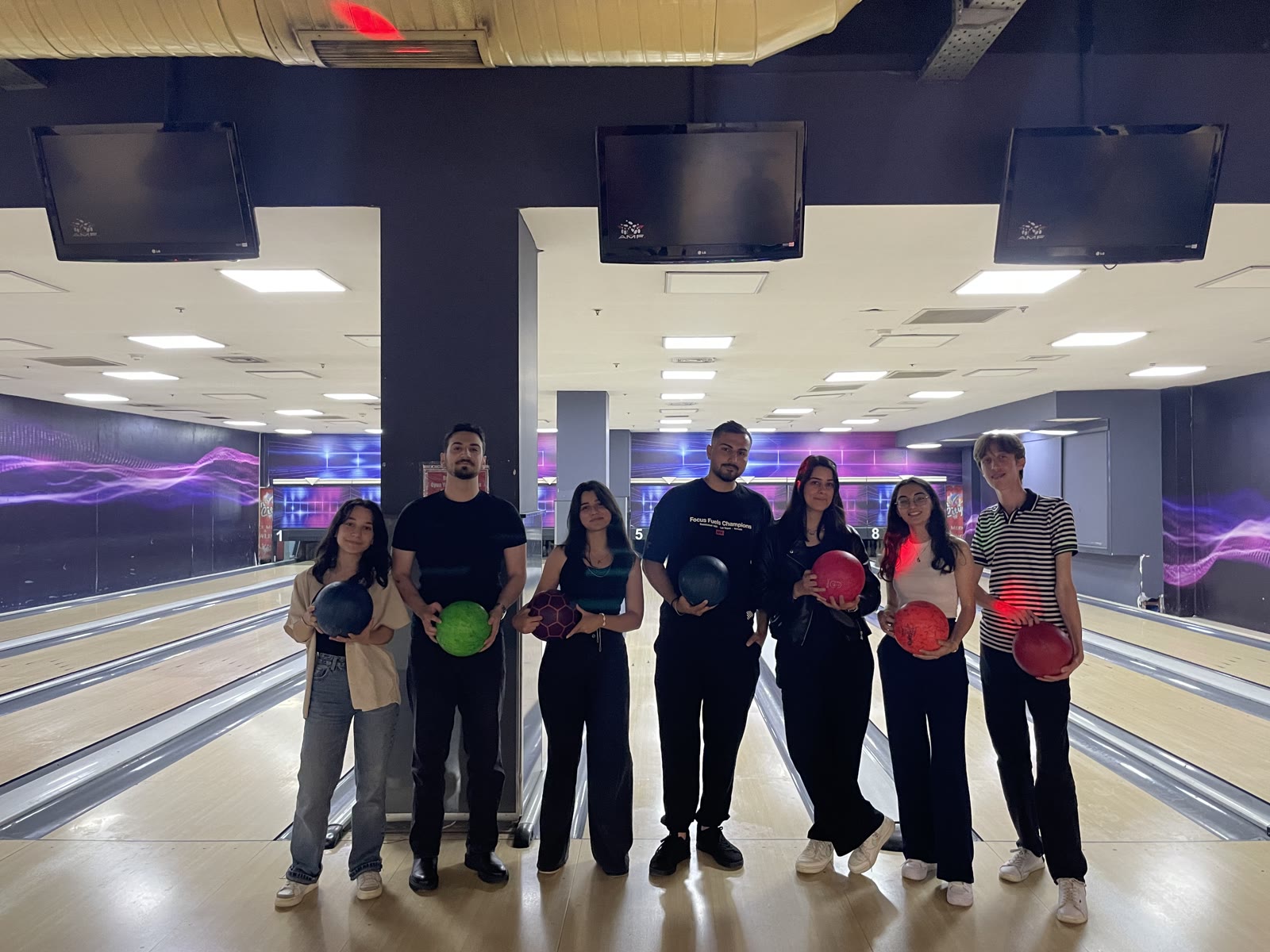 Isparta bowling etkinliği grup fotoğrafı